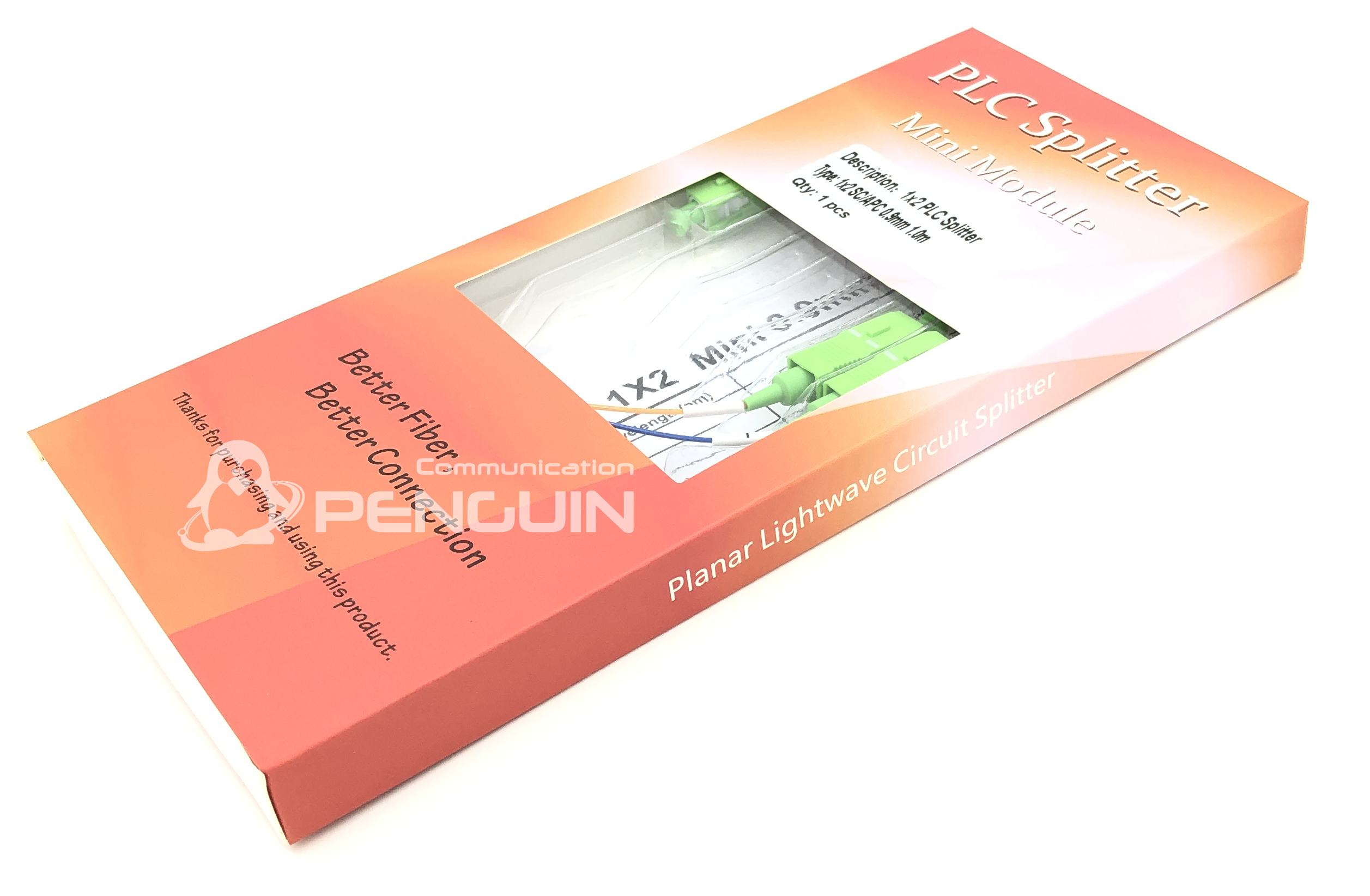 ตัวแยกแสง plc splitter sc/apc 0.9mm ตัวแยกแสง plc splitter sc/apc 0.9mm